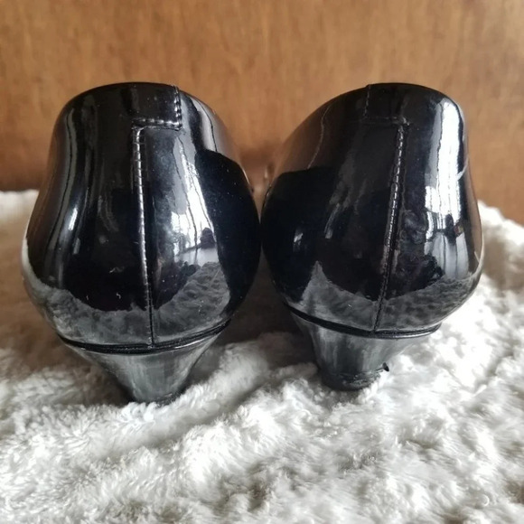 𝅺tod's Kitten Heel Wedge  Glossy Black 37.5 - Picture 3 of 15